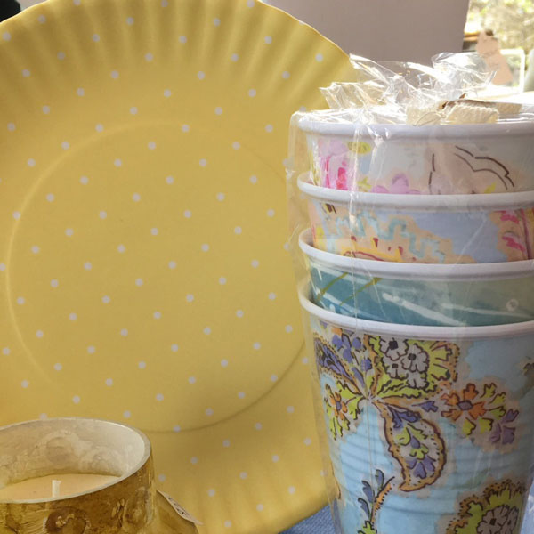 melamine sets, Carol lee's Cottage, Rockport MA