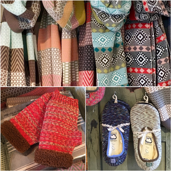Designer cottom scarves, Carol Lee's Cottage, Rockport MA