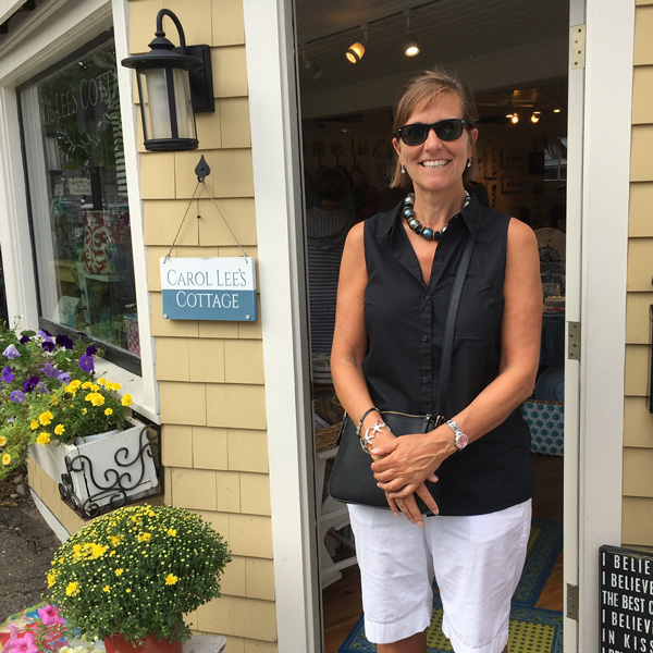 image: Customers: Bonnie visits Carol Lee's Cottage, Rockport MA.