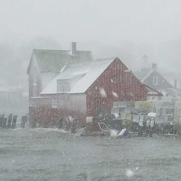 image: Motif #1 in Rockport MA on a stormy day.