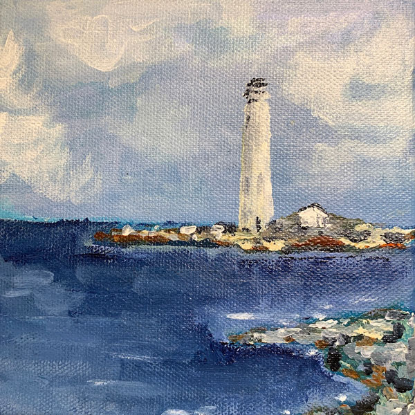 Sarah Honenberger-Lighthouse painting