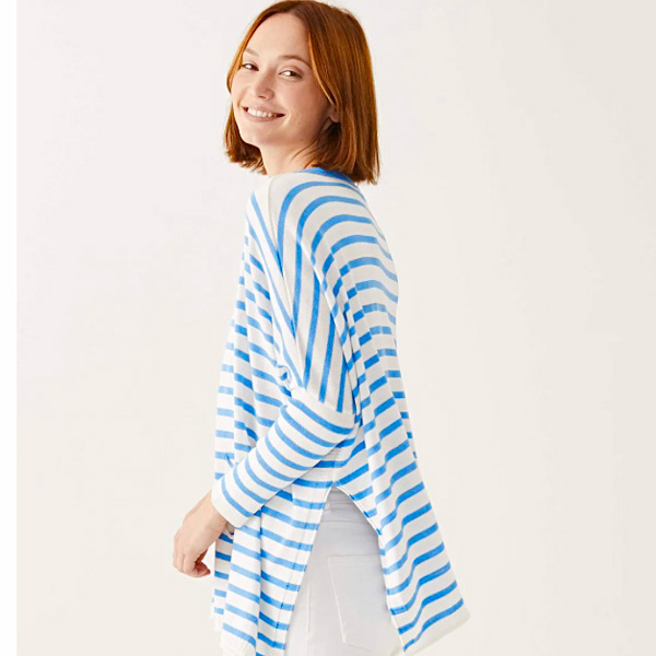 french blue stripes catalina sweater