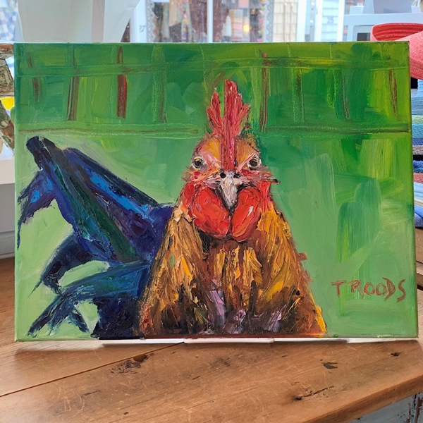 Rooster-Painting by Patricia-Nolan-Brown_Troods