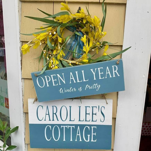 Carol Lee's cottage is open all year!