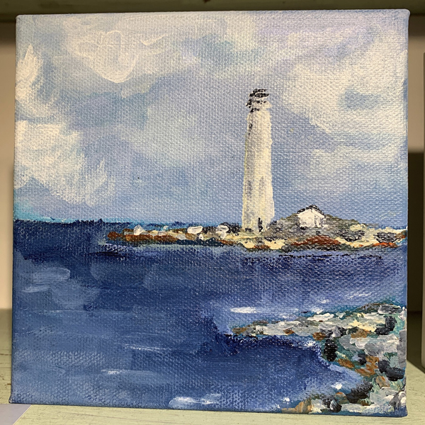 Lighthouse painting