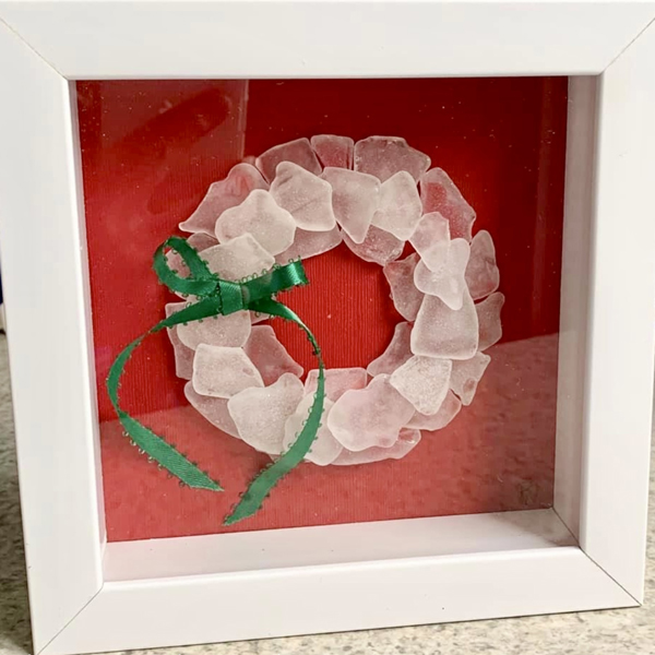 sea glass wreath